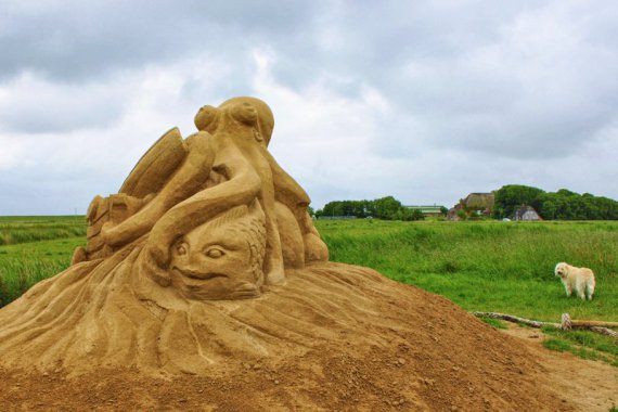 Sandskulptur von Sigrid Stegemann